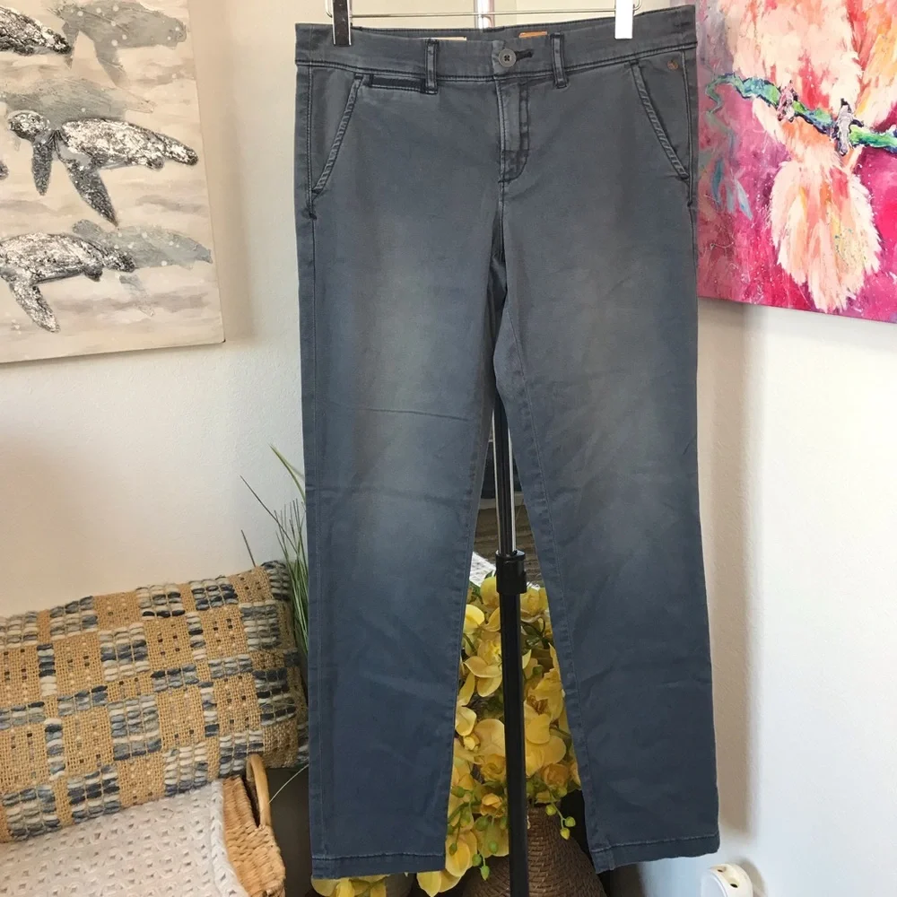 Anthro. Pilcro and the Letterpress The Hyphen Chino Pants Size 26 NWT - Picture 1 of 5